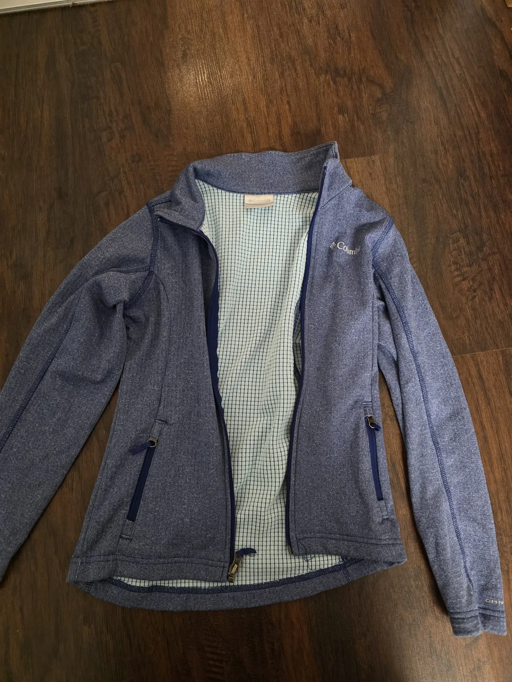 Columbia Girl's Blue Softshell Jacket 10-12